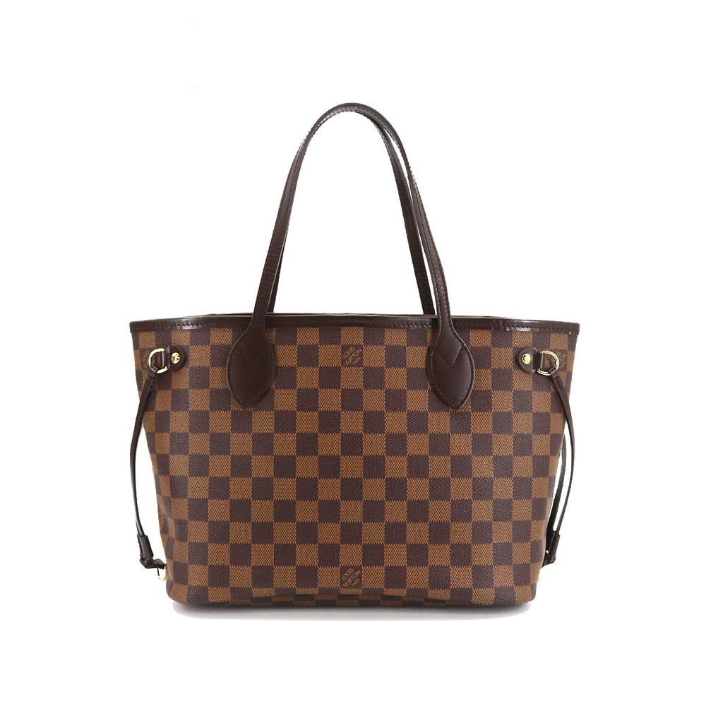 Louis Vuitton Damier Neverfull PM Tote Bag Ebene Brown